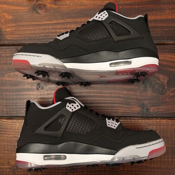 Nike Air Jordan 4 Retro Golf Bred Shoes main image 6